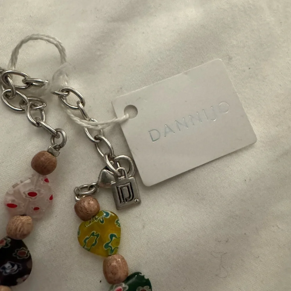 Dannijo NWT Bianca Venetian Glass Heart Necklace - Picture 6 of 8